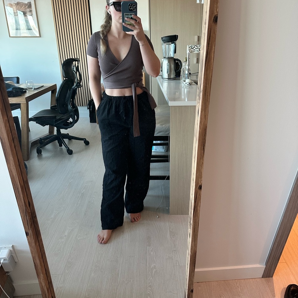 Wilfred Purple Wrap Top